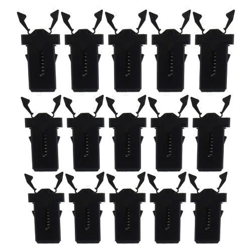 EXCEART 50pcs Latches Push-Type Can for Replacement Bin Lid Trash Self- Clamp Lock Bucket Type Parts Basket Garbage Anti- Universal Fixation Tools Buckle Locking Re Buttons