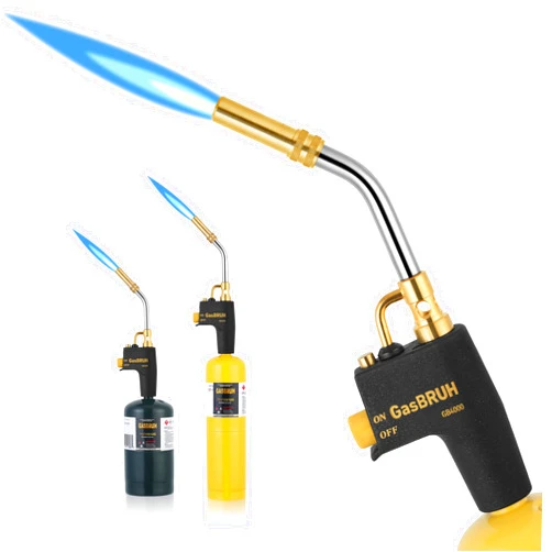 GasBRUH High Intensity Propane torch Head,Propane torch Head with Igniter, Trigger Start Mapp Gas Torch Kit Fuel by Propane,MAPP,MAP PRO,Turbo Torch,Welding Torch, Blow Torch(CSA Certified,Fuel not included)