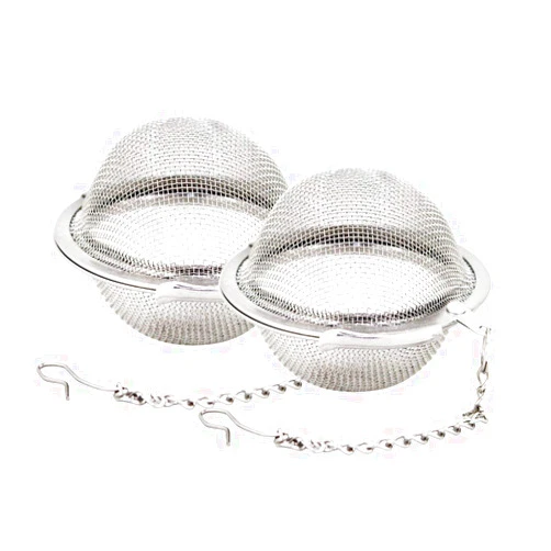 Fu Store 2pcs Stainless Steel Mesh Tea Ball 2.1 Inch Tea Strainers Teas Infuser Strainer Filters for Teas