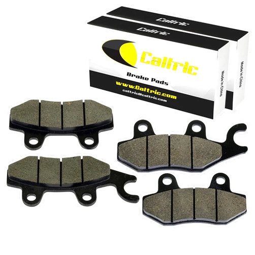 Caltric 2 Set Front Right and Left Brake Pads Compatible with Kawasaki 43082-0138 and 43082-0146