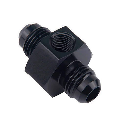 EVIL ENERGY 6AN Male to 6AN Male Flare Union Coupler with 1/8 NPT Port Fitting Adapter