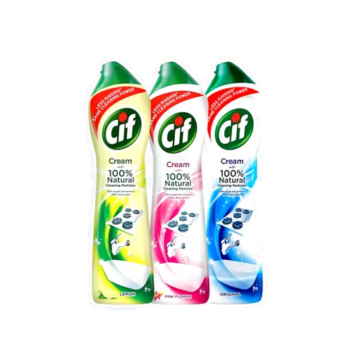 HABP GLOBAL Cif Cleaner (Lemon, Original and Pink Flowers) 500ml Variety Set