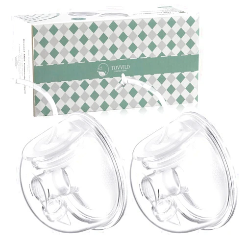 TOVVILD Breast Pump Milk Collection Cup - Compatible with Spectra S1/S2/S9, Not Original Accessories, Replace Breast Pump Kits, 24mm Flange Milk Collector Cup Tubing Parts