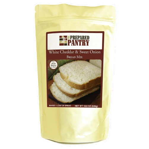 The Prepared Pantry White Cheddar and Sweet Onion Bread Mix; Single Pack; For Bread Machine or Oven