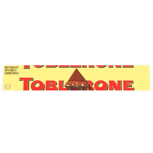 Mondelez International Toblerone Milk Chocolate Bar with Honey and Almond Nougat, 12.6 oz