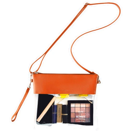Vorspack Stadium Approved - PU Leather Clear Crossbody Bag for Concert Festival
