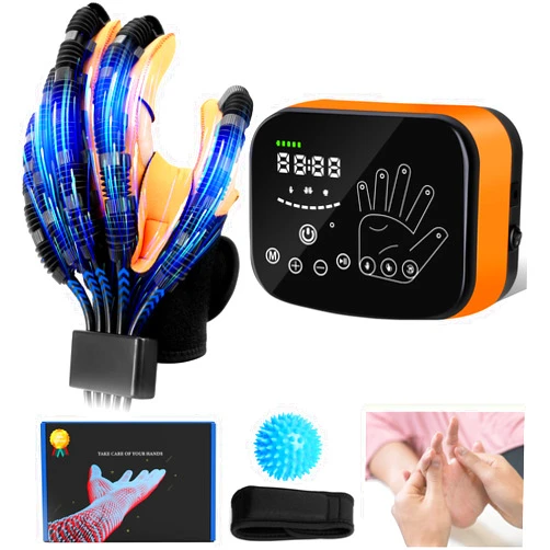 DASTOEJI Rehabilitation Robot Gloves, Rehab Glove for Stroke Patients, 3 Mods Hand Finger Exercisers, Malfunction Recovery, Paralysis Hand Strengthening Trainer Device, Right Hand, L