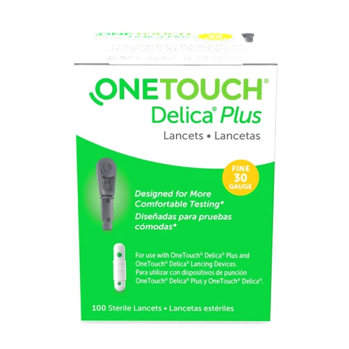 OneTouch Delica Lancets, Fine 30 Gauge - 100 ct, Pack of 6