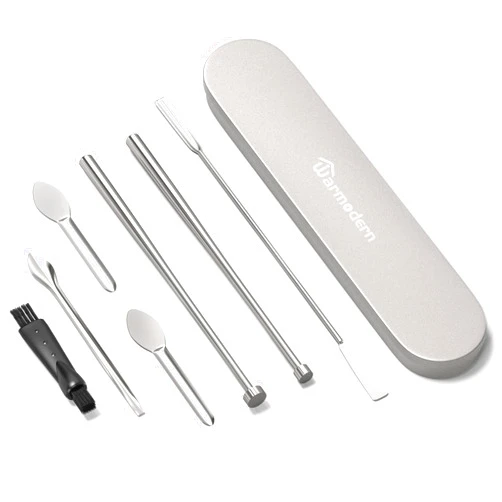 Warmodern Capsule Filling Micro Lab Spoon,Warmodern Stainless Steel Lab Spoon Spatula with Fast and Easy Gel Capsule Filling Machine - #000 00 0 1 2