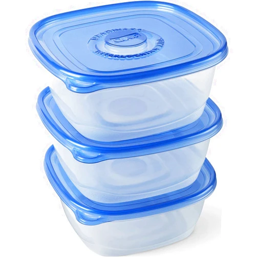 Glad Food Storage Containers - Family Sized Container - 104 Ounces - 3 Containers