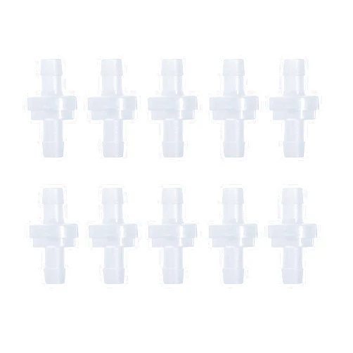 ALEGI 10 Pack 5/16 inch Plastic Check Valve, One Way Barb Hose Inline Non Return For Fuel, Oil, Water, Air
