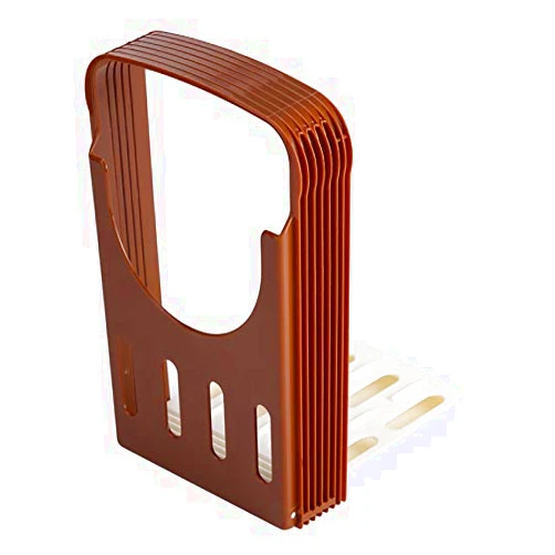TOPINCN Tcotbe Bread Slicer,Foldable Bread Cutting Bread Slicer, Compact Sandwich Bagel Loaf Slicer 4 Thickness Adjustable Plastic Household Toast