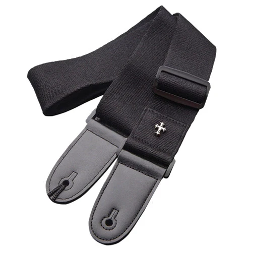 CC CAIHONG Guitar Strap, Bass Guitar Straps Acoustic Electric Woven Simple Leather Ends Adjustable Vintage with Pick Pocket
