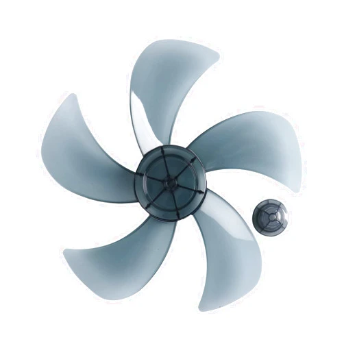 CHICTRY Universal Plastic Silence Fan Blade 5 Leaves with Nut Cover for 12/14 Inch Household Standing Pedestal Fan Table Fanner Fan Accessories Gray B 12 Inch