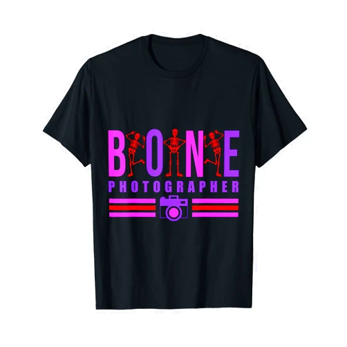Best Radiology Tech Apparel and Gifts Bone Photographer Funny Skeleton X-Ray Tech Radiology Gift T-Shirt