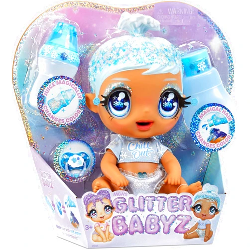 MGA Entertainment Glitter BABYZ, 1 Dpll, 3 Hair Color Changes