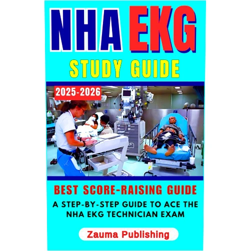 By Zauma Publishing (Author) NHA EKG Technician Study Guide 2025–2026: A Step-by-Step Guide to Ace the NHA EKG Technician Exam: Master Key Concepts, Practice Tests, and Real-World ... for Success (Best score-raising guide)
