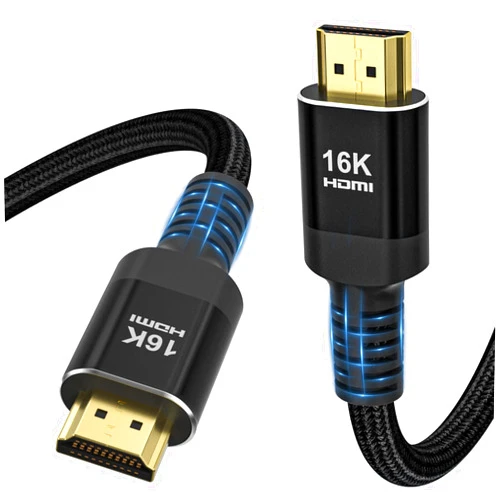 GeoHN.G 96Gbps HDMI Cable 2.2 3.3FT/1M, 16K@60Hz 8K@120Hz 4K@240Hz, Braided HDMI Cord Supports eARC HDR10+ HDCP 2.2&2.3, for PS5/4 TV Monitor Projector