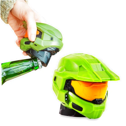 Robe Factory Halo Master Chief Helmet Bottle Opener | Pocket Tool For Soft Drinks, Soda, Beverages