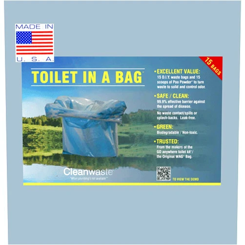 Cleanwaste Toilet in a Bag-30/Pack (D430W30)