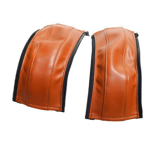 Gogolotom Baby Stroller Leather Armrest Handle Cover Compatible with Uppababy Vista V1/V2 Stroller, Bumper Sleeve Case Bar Protective Covers Pram Accessories (for mom Handle Brown)
