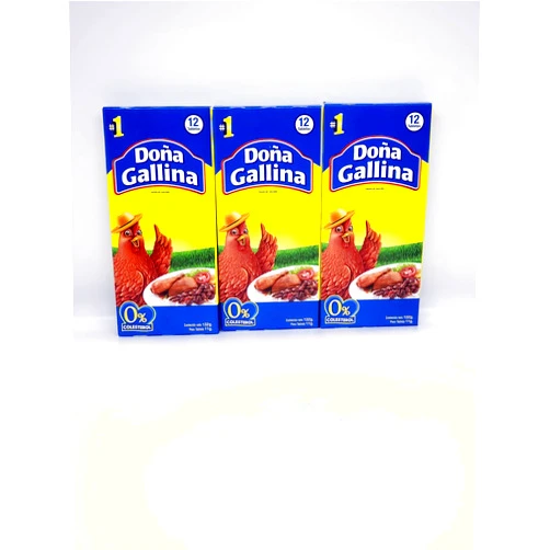 Dona Gallina Bouillon Chicken 12 Tablets 132g (Pack of 3)