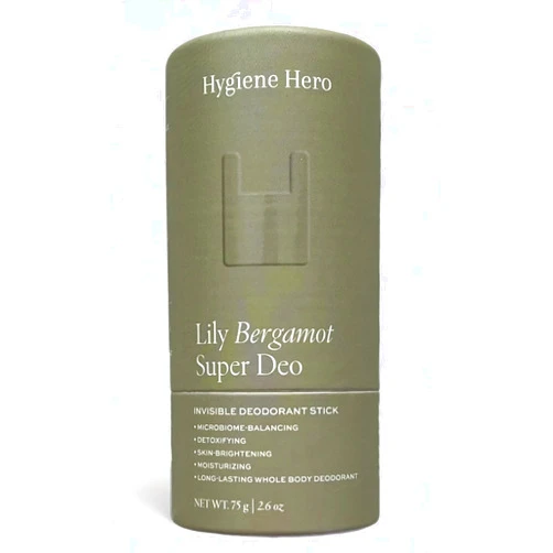Hygiene Hero Super Deo - Lily Bergamot | Invisible Deodorant Stick | Natural Deodorant for Men and Women | Aluminium Free | Mitigate Ingrown Hair | Lily and Bergamot Scent
