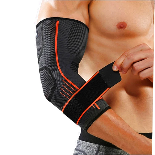 SPOTBRACE Elbow Brace Support with Strap 2 PACK,Compression Sleeve Arm Support Adjustable for Women and Men for Running,Workout,Basketball,Golf,Tennis,Weightlifting,Tendonitis, Arthritis(L)