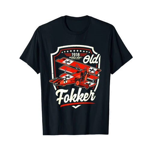Alte Fokker Airshow Apparel Co. Altes Fokker WW1 aircraft German Fokker T-Shirt
