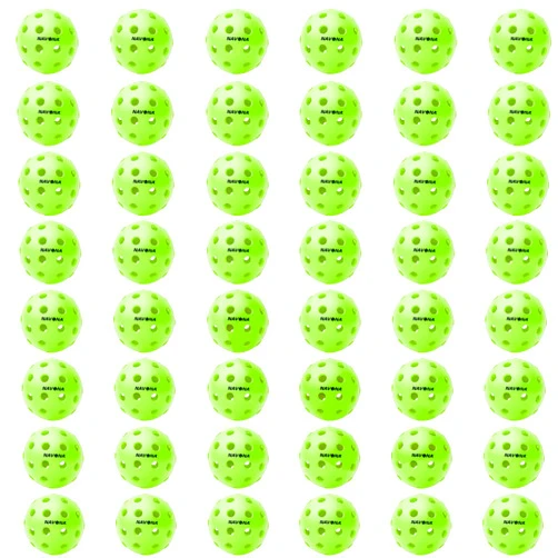 Navona 48 Pack Premium 40-Holes Outdoor Pickleball Balls, Meet USAPA Official Requirement, Perfectly Balanced, High Bounce True Flight, Durable Outdoor Pickleball Set