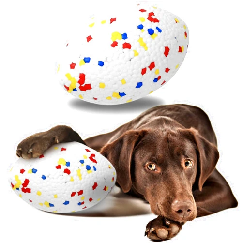 Pawzzzy Pawzyboo Indestructible Dog Ball, Durable Dog Balls Aggressive Chewers to Fetch, Football Toy for Dogs, Tough Large Dog Balls, Dog Chew Balls, Virtually Indestructible Floating