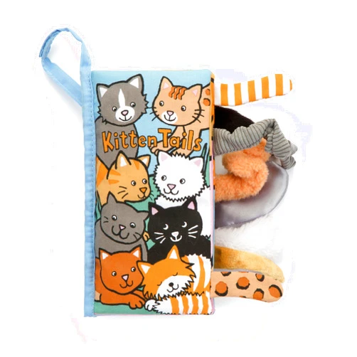 Jellycat Kitten Tails: A Soft Activity Baby Book Children's Book - Baby Gift