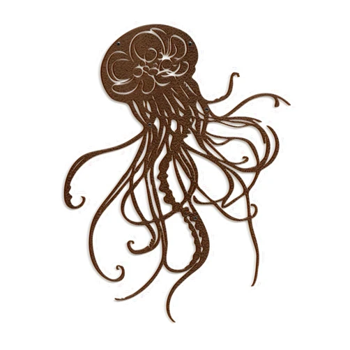 SIGNLEADER Metal Wall Art Decor Octopus Minimalist Modern Abstract Wall Sculpture Hangings Home Decoration for Living Room, Bedroom, Bathroom, Kitchen, Outdoor - 18