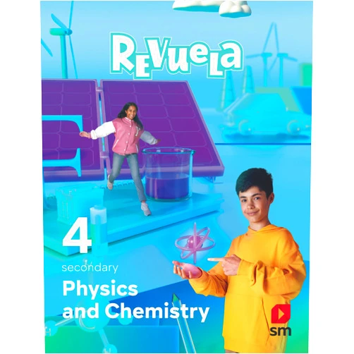 By Aureli Caamaño Ros (Author), Pablo Nacenta Torres (Author), Nicolás Romo (Author), Alicia Sánchez (Author), José María Cañizares (Author), Rocío Medina (Author), Alberto García Ayerbe (Illustrator), Alya Mark (Illustrator), Ariel Alejandro Gómez (Illustrator), Avi, (Illustrator), David Gómez Castro (Illustrator), Diego Conte Peralta (Illustrator), Drop Ilustración, (Illustrator), Félix Moreno Arrastio (Illustrator), Guillermo Díez Celaya (Illustrator), Istock, (Illustrator), Jacinto Rodríguez Montoro (Illustrator), Archivo SM, (Illustrator), José Manuel Pedrosa Pérez (Illustrator), José Santos González (Illustrator), Juan Francisco Cobos (Illustrator), Luis Mosquera Arancibia (Illustrator), Myriam Alicia García Marquez (Illustrator), Nicolás Fernández Prímola (Illustrator), Pablo Jurado (Illustrator), Ramón Colera Cañas (Illustrator), Ricardo de Arce Borda (Illustrator), Santiago Alberto Moralejo (Illustrator) & 24 more Physics and Chemistry. 4 Secondary. Revuela