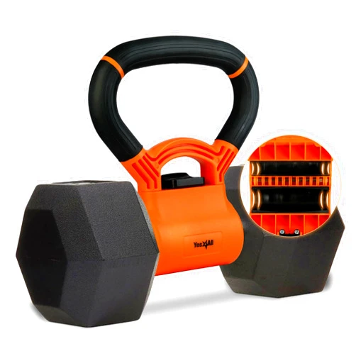 Yes4All Kettlebells Grip, Dumbbell Grip Handle, Convert Dumbbells into Kettlebell for Home Gym, Kettlebell for Weights Plate