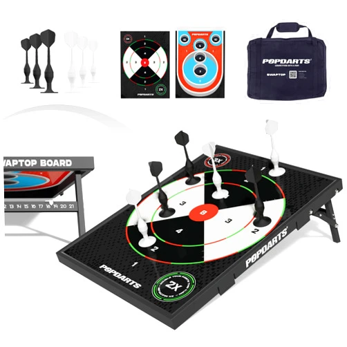 Popdarts SwapTop Kit – One Frame, Endless Games. The Ultimate Indoor/Outdoor Game for All Ages
