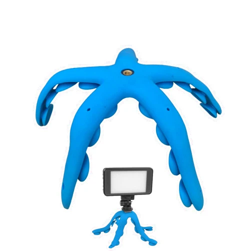Generic Octopus Tentacle Phone Holder, Flexible Tentacle Stand, Flexible 5 Tentacles Suction Camera Holder,Bendable Suction Cup Tripod Mount, for Watching, Phones