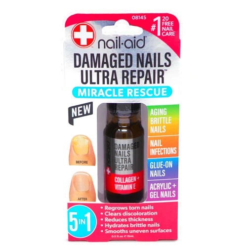Nail-Aid - 5-in-1 Damaged Nails Multi-Repair for Fingernails or Toenails