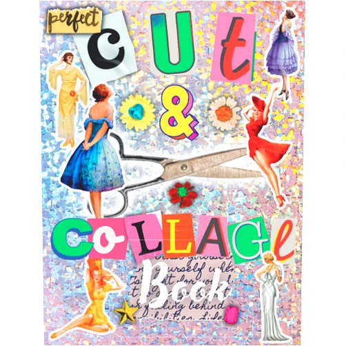 Swan Song Script Cut and Collage Book: Eclectic Vintage And Modern Mix