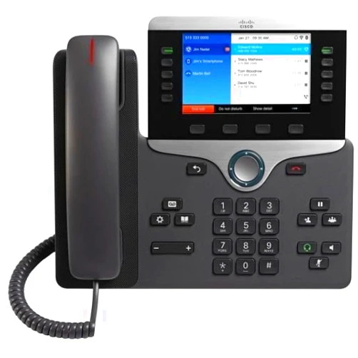 Cisco 8861 Ip Phone - Cable - Wall Mountable, Desktop - Black - 5 X Total Line - Voip - Caller Id -