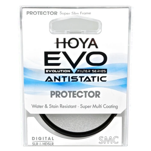Hoya Evo Antistatic Protector Filter - 72mm - Dust / Stain / Water Repellent, Low-Profile Filter Frame