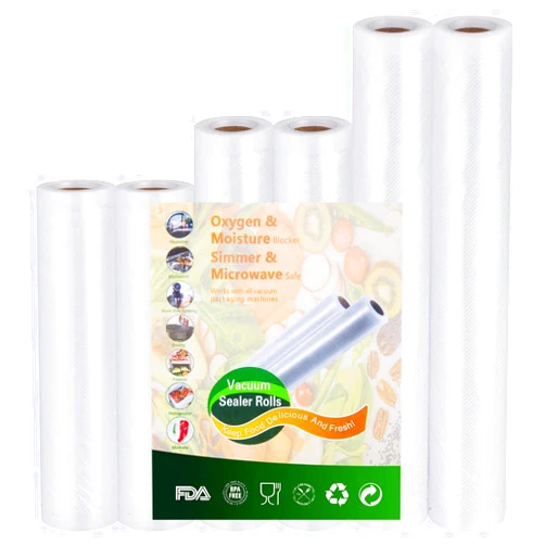 KitchenGynti Vacuum-Sealer Rolls Food-Storage Bags for Food - 2 rolls 6