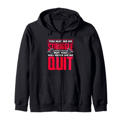 Personal Trainer Fitness Motivation Quotes Gifts Athlete Gym Workout Exercise Motivational Personal Trainer Zip Hoodie