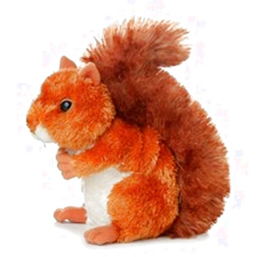 Aurora® Adorable Mini Flopsie™ Nutsie™ Stuffed Animal - Playful Ease - Timeless Companions - Red 8 Inches