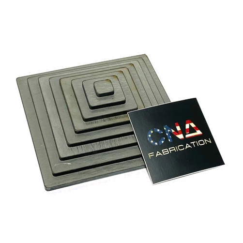 CNA Fabrication Welding Kit - Lap Joint Trainer Pyramid - Made in USA - 11 Gauge Steel Squares - Practice Training DIY - MIG TIG Stick Gas Arc Weld (Other, Squares)