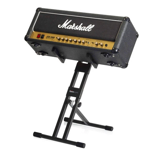 Gator Frameworks High Profile Guitar Amp Stand; Perfect for Digital Modelers and Head Units (GFWGTRAMP200)