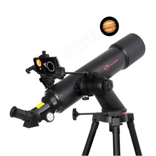 GALAEYES Telescope,GALAEYES 100mm Aperture 600mm FL w/Star-Finding System for iOS/Android, Telescope for adults high powered, Refractor Telescopes for Kids & Beginners,w/High-Precision Adjustment,Black