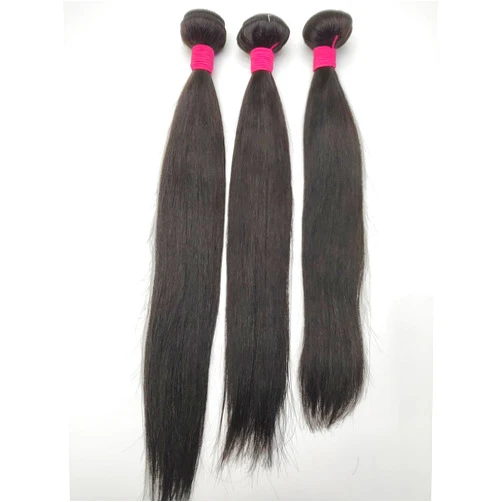TOOCCI Straight Human Hair 1 Bundle 100% Unprocessed Brazilian Virgin Remy Hair 10A Weave Bundles Double Machine Weft Hair Extensions Short/Medium Long Length for Women Natural Black Color 20 Inch