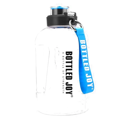 ASRV BOTTLED JOY Water Bottle with Straw Lid, BPA Free Large Water Bottle with Motivational Time Marker Reminder Leak-Proof Drinking Big Water Jug for Sports Workouts and Outdoor Activity (2.5L)