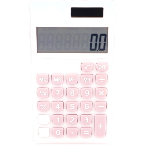 FYNIGO Calculators Desktop Large Office Display Solar Battery with Pocket for LCD Screen Table Fans